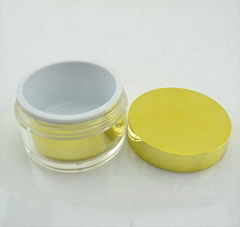 2oz  60mls  plastic electroplated  cosmetic jar jar 