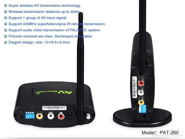 PAKITE  PAT-260 Wireless  AV Receiver with IR Extender 3