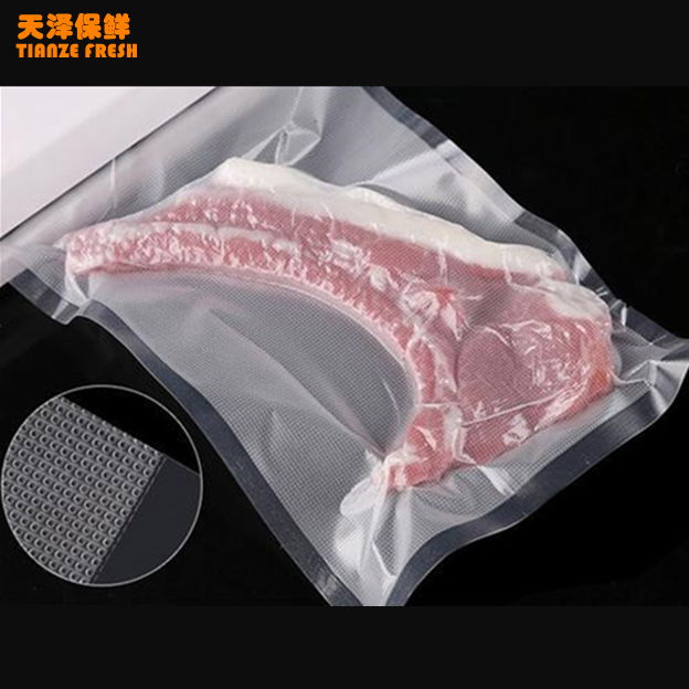 Puncture Resistance Nylon/PE Co-Extruded 3-Side Sealed Vacuum Bag For Meat 4