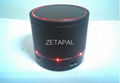 Portable S08 Bluetooth Speaker Mini Wireless Speaker with FM Radio & LED Light 4