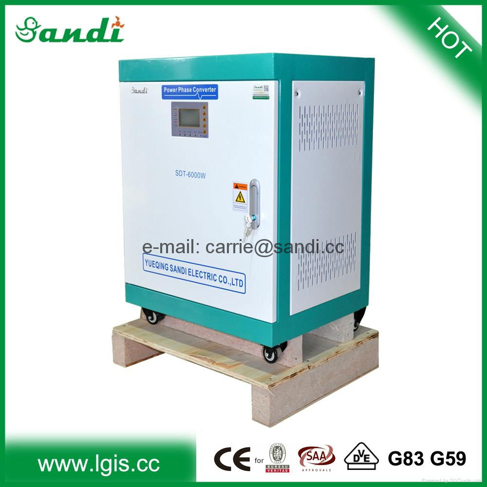 220V AC single phase to 380V 3 phase 60Hz to 50Hz frequency converter for motor 3