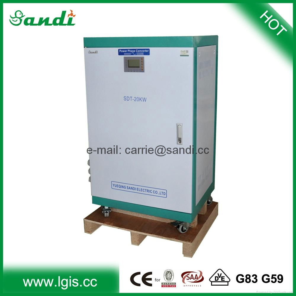 220V AC single phase to 380V 3 phase 60Hz to 50Hz frequency converter for motor 5