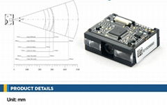 3.3V RS232 TTL Barcode Scanner module