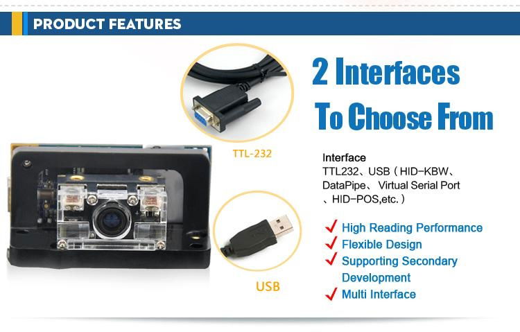 2D Barcode Scanner module with High Performance,for mobile device 2