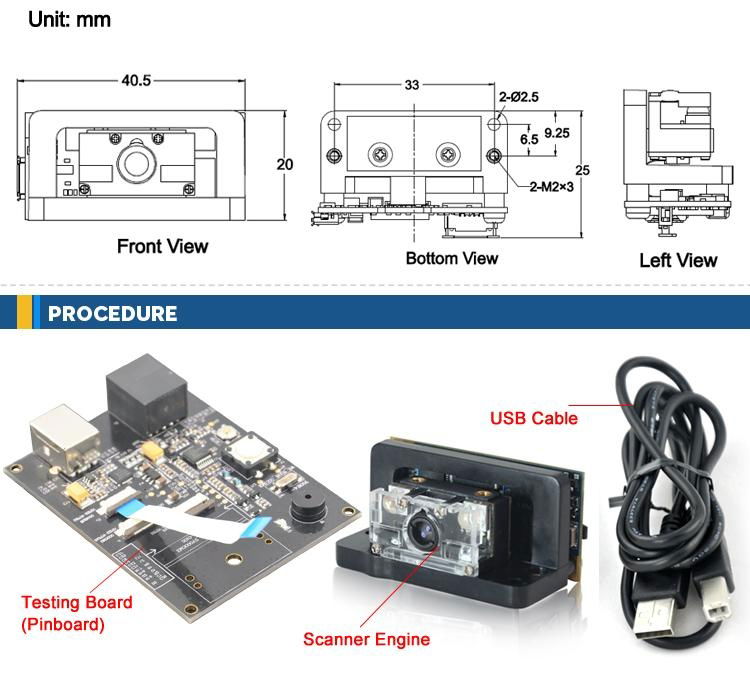 2D Barcode Scanner module with High Performance,for mobile device 5