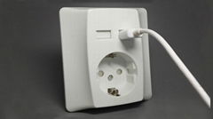 EU standard German dual usb Wall Socket