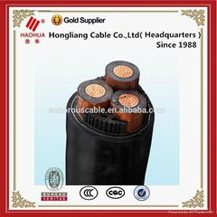 Hongliang 2015 Stranded Aluminum Conductor XLPE Armoured Cable Use for Construct