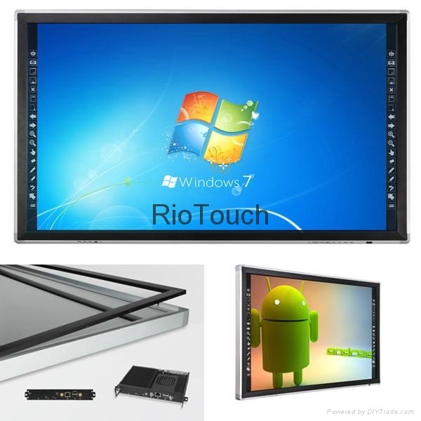 Riotouch 65" 10 Points 4K UHD LED Touch Screen Monitor Classroom LED Smart Board
