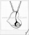 925 Sterling Silver Heart Shape Charms Pendants