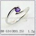 Big Stone Gemstone 925 Sterling Silver Rings 1