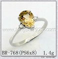 Big Stone Gemstone 925 Sterling Silver Rings 2
