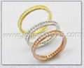Sterling Silver 925 Ladys Couple Rings Eternity CZ Rings