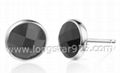 One Single Stone Sterling Silver Girls Small Studs Earrings