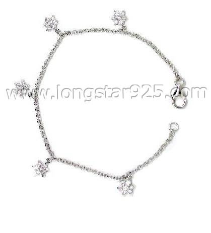 925 Sterling Silver Womens Bangles Tennis Bracelets 4