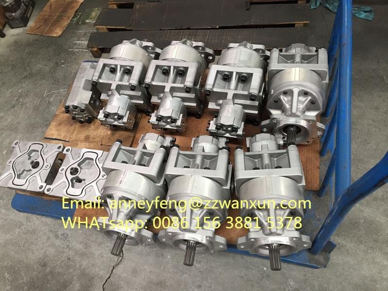 One year warranty. Gear pump 705-55-43000 for loader WA470-5 WA480-5 2