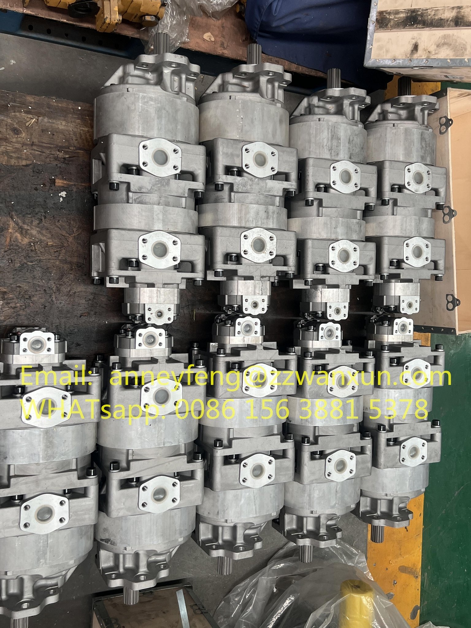 One year warranty. Gear pump 705-55-43000 for loader WA470-5 WA480-5 3