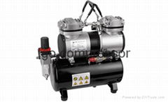 Two Cylinder Portable Airbrush Mini Compressor as-196