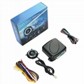 12V Auto Engine push button keyless entry system with start-stop car alarm 