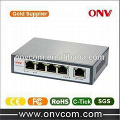 ONV 10/100m 4 port poe switch for IP