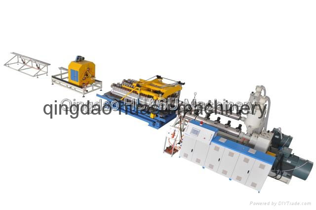 HDPE double wall corrugated pipe extrusion line 4