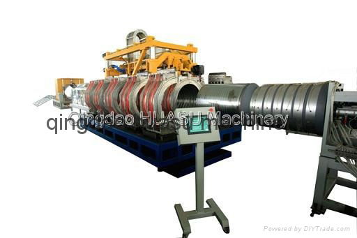 UPVC double wall corrugated pipe extruder 2