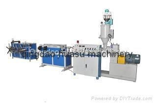 Single wall corrugated pipe extrusion line