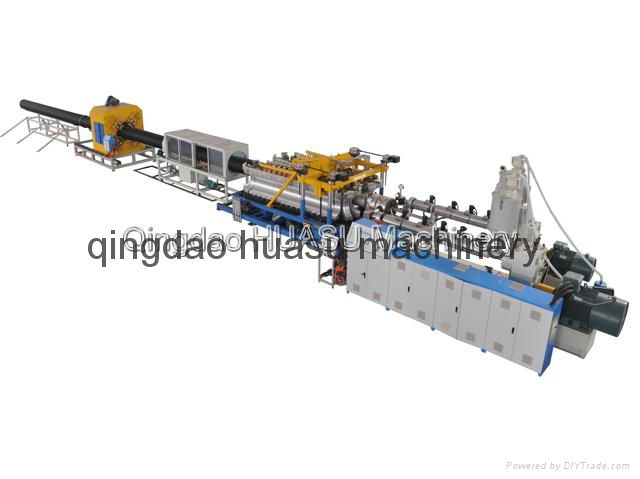 HDPE PP double wall corrugated pipe production line