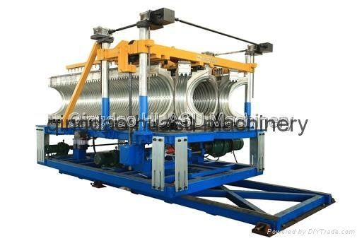HDPE PP double wall corrugated pipe production line 4