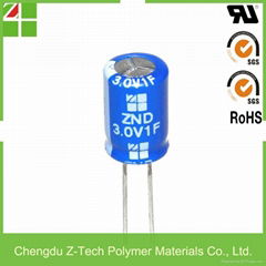 3.0V 1F lead type supercapacitor low esr edlc high power long lifespan