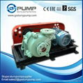 Centrifugal slurry pump for handling small granules