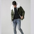 Luxury Italy top brand style mens jacket for wholesale with fur military mens fu 4