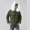 Luxury Italy top brand style mens jacket for wholesale with fur military mens fu 2