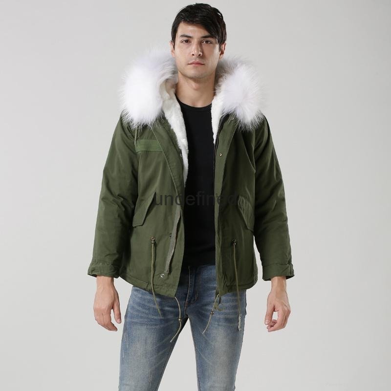 Luxury Italy top brand style mens jacket for wholesale with fur military mens fu