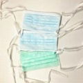 3 ply Disposable hospital non woven face masks with tie-on 1