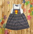 Kids baby girls children cltohes  dress Knit Cotton Garment Wholesale supplier