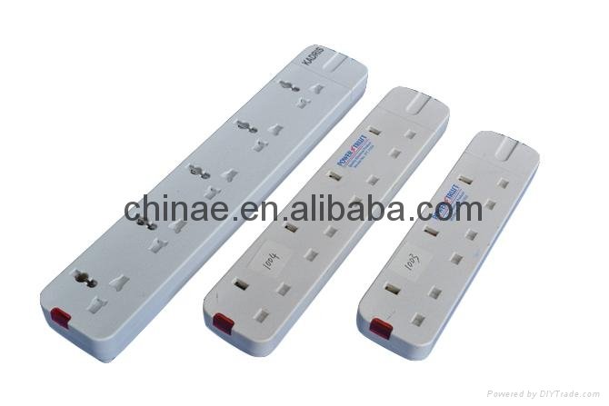 13A power UK british extension socket with Individual Switches 4