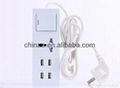 5v 2a micro usb charger 4port USB sockets travel charger