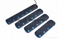 240V Extension spike guards with fuse and surge protection