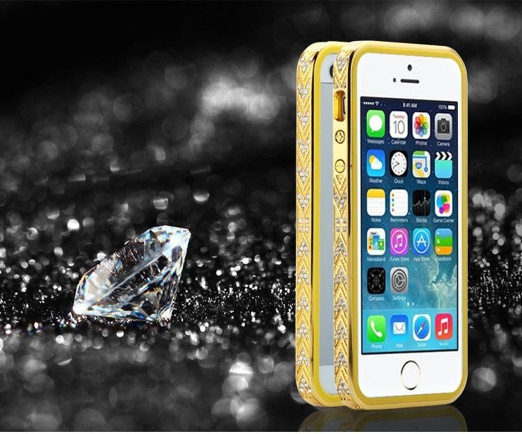 Luxury Shiny Rhinestone Crystal Mobile Phone Cases for iphon5s 2