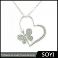 China import jewelry pure silver chain