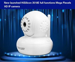 ONVIF Wireless Wifi Megapixel Dual Audio IR Cut IP Camera With TF Card Slot