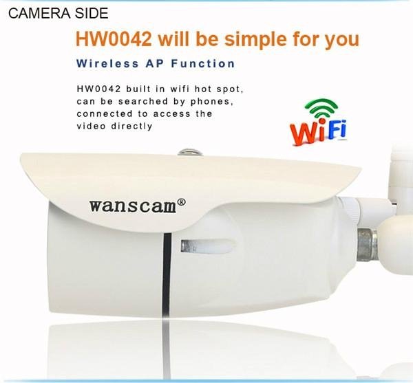 WANSCAM Wireless 960P 1.3MP Onvif POE 16GB TF Card Outdoor IP Camera  2