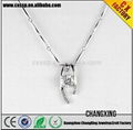 2015 The selling Popular diamond crystal i love you necklace 