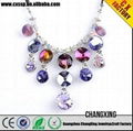 2015 Top selling Unique diamond fashionable new design necklace 