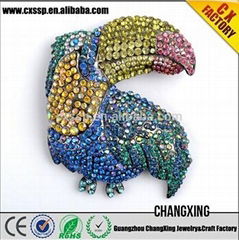 2015 The selling design Diamond the cock map large brooch 