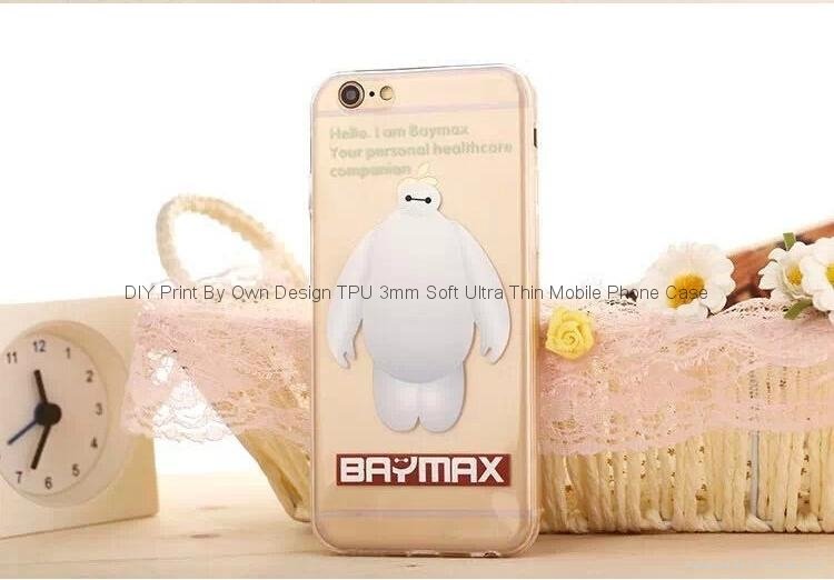 Baymax Cute Fashion 3mm TPU  Mobile Phone Case
