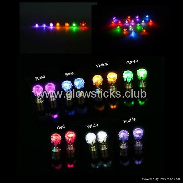 Magic Multi-colored Flashing Led Light Earrings
