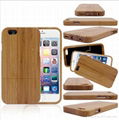 Fashion Genuine Natural Bamboo Wooden Wood Case Cover for iPhone 6 4.7inch 1