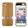 Fashion Genuine Natural Bamboo Wooden Wood Case Cover for iPhone 6 4.7inch 2