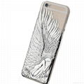 Fashion Angel Wings Electroplate Love Crazy Case Cover for iPhone 6 1